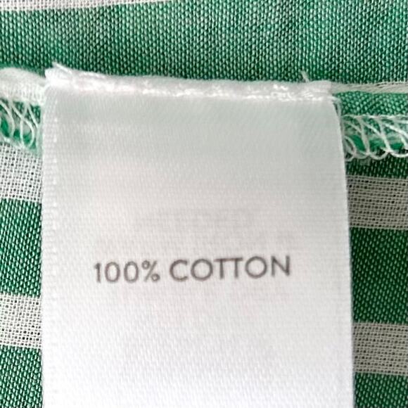 J. Jill Green Lightweight Cotton Voile Button-Up Shirt - Picture 7 of 7